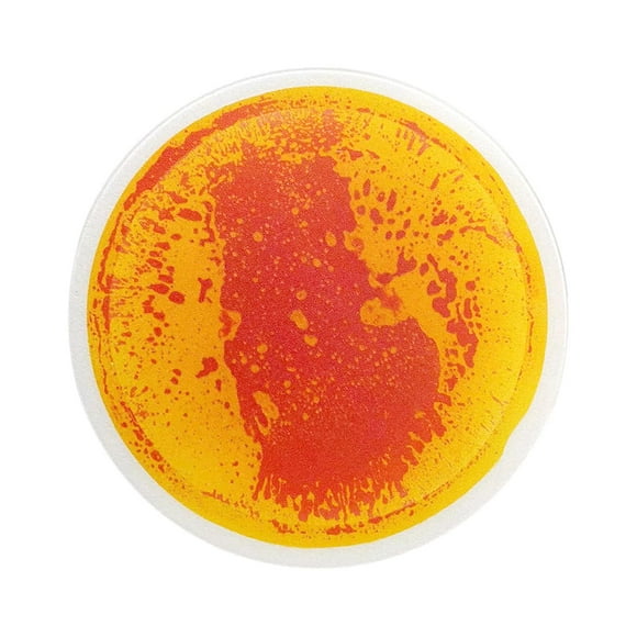 simhoa Tuile de Jeu Liquide Colorée pour Enfants Tuiles Sensorielles Rondes pour Garçon Fille Enfants orange