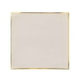 thumbnail image 6 of Efavormart 10 Pack | 10" Taupe / Gold Concave Square Hard Plastic Dinner Plates, Disposable Party Plates, 6 of 10