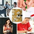 thumbnail image 5 of Premium Faux Leather Notebook - Refillable, Multi-Functional Organizer, 23.3x17cm, All-Season Use，White Flowers, 5 of 6