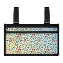 COEQINE Nurse Rat Wheelchair Armrest Side Hanging Storage Bag Wheelchair Side Bags for The Armrest Wheelchair Armrest Side Bag Wheelchair Carrier Bag & Case for Seniors