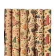 thumbnail image 4 of 2023 Navidad Año Nuevo Embalaje plano plegable 25 estilos Hojas de papel artesanal Caja de regalo de Navidad Papel de regalo, 4 of 4