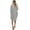 Grey, variant on Plus Size Dress Women's Pocket Loose Dress Ladies Round Neck Casual Knee Length Dress Womens Dresses Orange