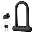 thumbnail image 2 of LJNYFDC Safety Lock Bicycle Lock High Strength Rustproof Sturdy Construction Easy Installation Universal Zinc Alloy U Lock MTB 1 Set, 2 of 7
