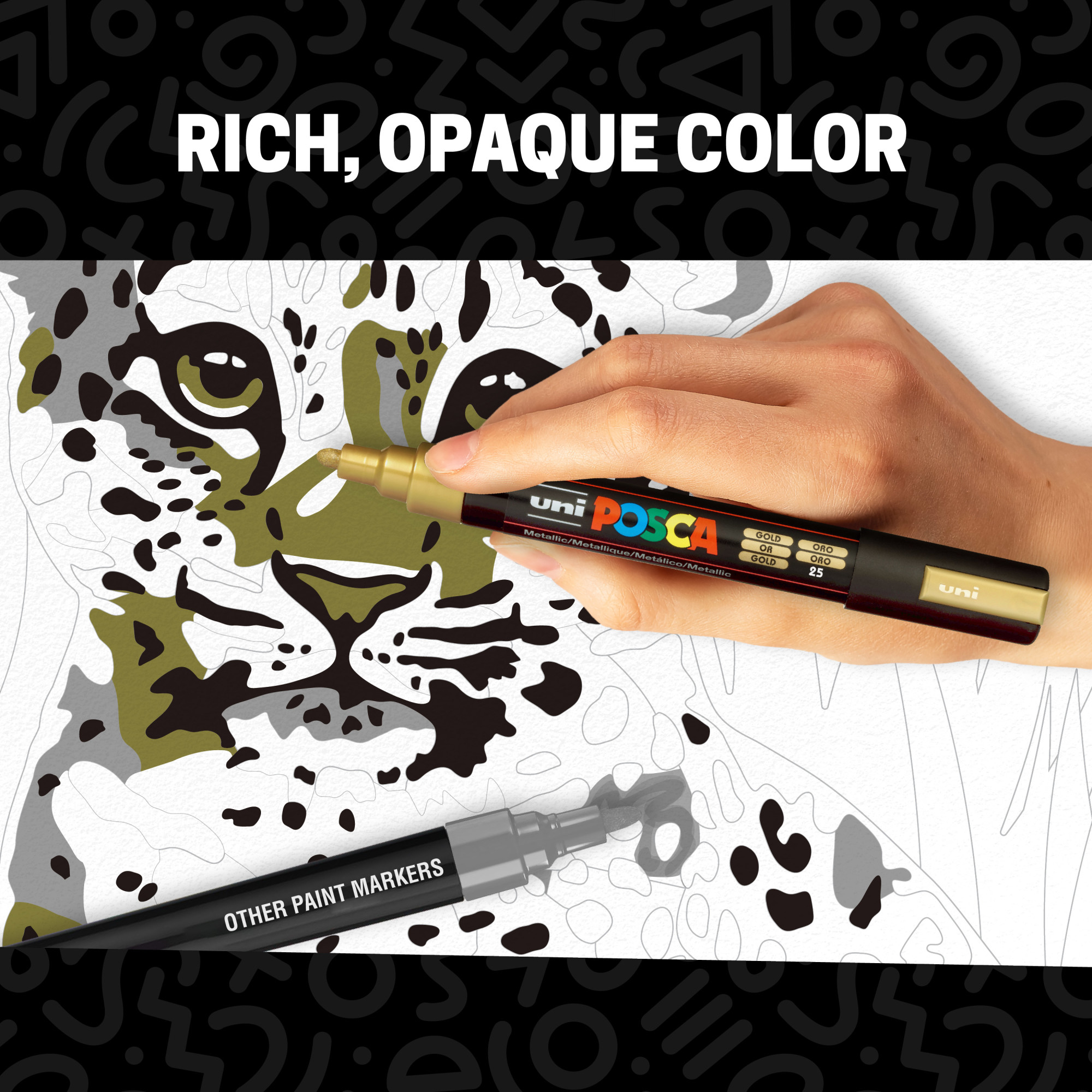 uni POSCA Paint Markers PC-5M, 1.8-2.5mm, 4-Count photo 2