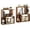 Rustic Brown-2, variant on SolaceHue 3-Tier S-Shaped Bookshelves Set of 2, Modern Geometric Bookcase, Freestanding Display Shelf for Small Space, Versatile Side Table, Wooden Storage Organizer for Home Office, White