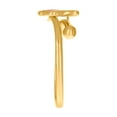 thumbnail image 2 of 14k Yellow Gold Small Red Enameled Butterfly Angel Wings Fashion Ring 6.6mm Wide Ring for Women, 2 of 2