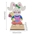 thumbnail image 4 of CoreLiving Wooden Easter Bunny Tiered Tray Decor Sign Rustic Farmhouse Rabbit Table Art Spring Hydrangea Accent for Home Indoor Mantle Decoration, 4 of 9