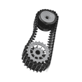 thumbnail image 2 of SNT109 Go Kart Karting ATV UTV Pista de Nieve EléCtrica Quitanieves Pistas de Goma Accesorios para Coches de Juguete, 2 of 5