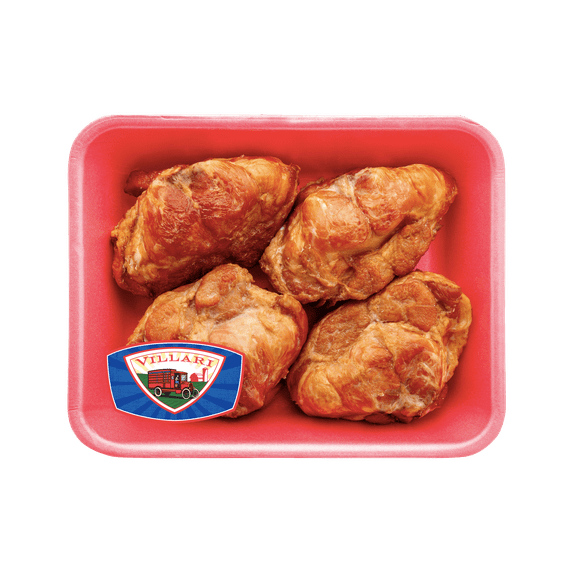 Villari Brothers Hickory Smoked Cut Turkey Tails, Gluten Free, 1.75lb -2.5lb Tray Pack