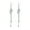 Silver, variant on Eosunjian 1 Pair Women Hanging Earrings Long Tassel Exaggerated Hollow Out Flower Lightweight Anti-slip Ear Jewelry Lady Prom Cocktail Party Dating Dangle Earrings Silver