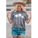 thumbnail image 2 of ABPHQTO Camiseta de manga corta con estampado gráfico de plantas Hello Summer Time gris para mujer, 2 of 5