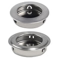 thumbnail image 4 of Stainless Steel Circular Recessed Sliding Door Handles Set Round Flush Finger Slope, 4 of 4
