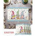 thumbnail image 6 of Easter Placemats Set of 4, Easter Eggs Gnome Bunny Placemat for Dining Table Decorations, Buffalo Plaid Place Mats, Spring Table Mats for Kitchen Dinner Seasonal Holiday Party Decor, 6 of 6
