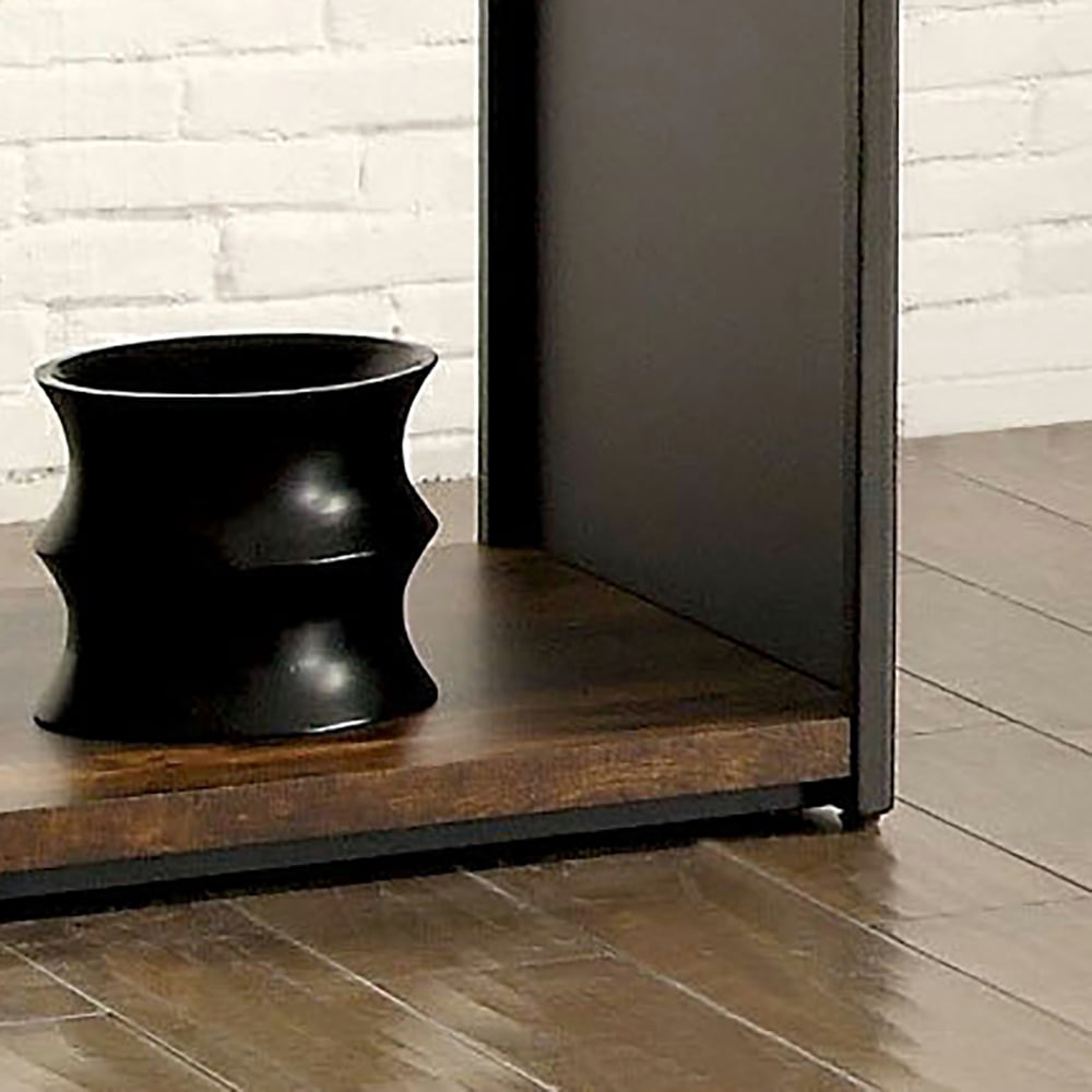Furniture of America Hayes 1-Shelf End Table, Matte Black
