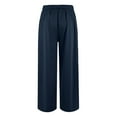 thumbnail image 6 of Tittly Sweatpants Women Lounge Pants Women Women's High Waist Wide Leg Casual Slacks Baggy Pants Wide Leg Pants Woman Navy L, 6 of 7