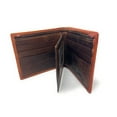 thumbnail image 3 of Western Men's Leather Rooster Floral Tooled Laser Cut Lone Star Short Wallet in 9 colors, 3 of 5