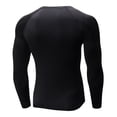 thumbnail image 4 of SUYIDA Men's Tight Fitting Sports Top, Long Sleeve Running Training Tee, Fitness Gym Activewear Shirt, 4 of 4