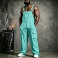thumbnail image 2 of SJLDQY Men's Bib Overall Adjustable Straps Denim Overalls for Men Fall Winter Outdoor Casual Utility Workwear with Pockets, 2 of 5