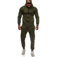 thumbnail image 3 of goowrom Man Zipper Hooded Sweatshirt+Running Jogging Pant Athletic Clothes, 3 of 7