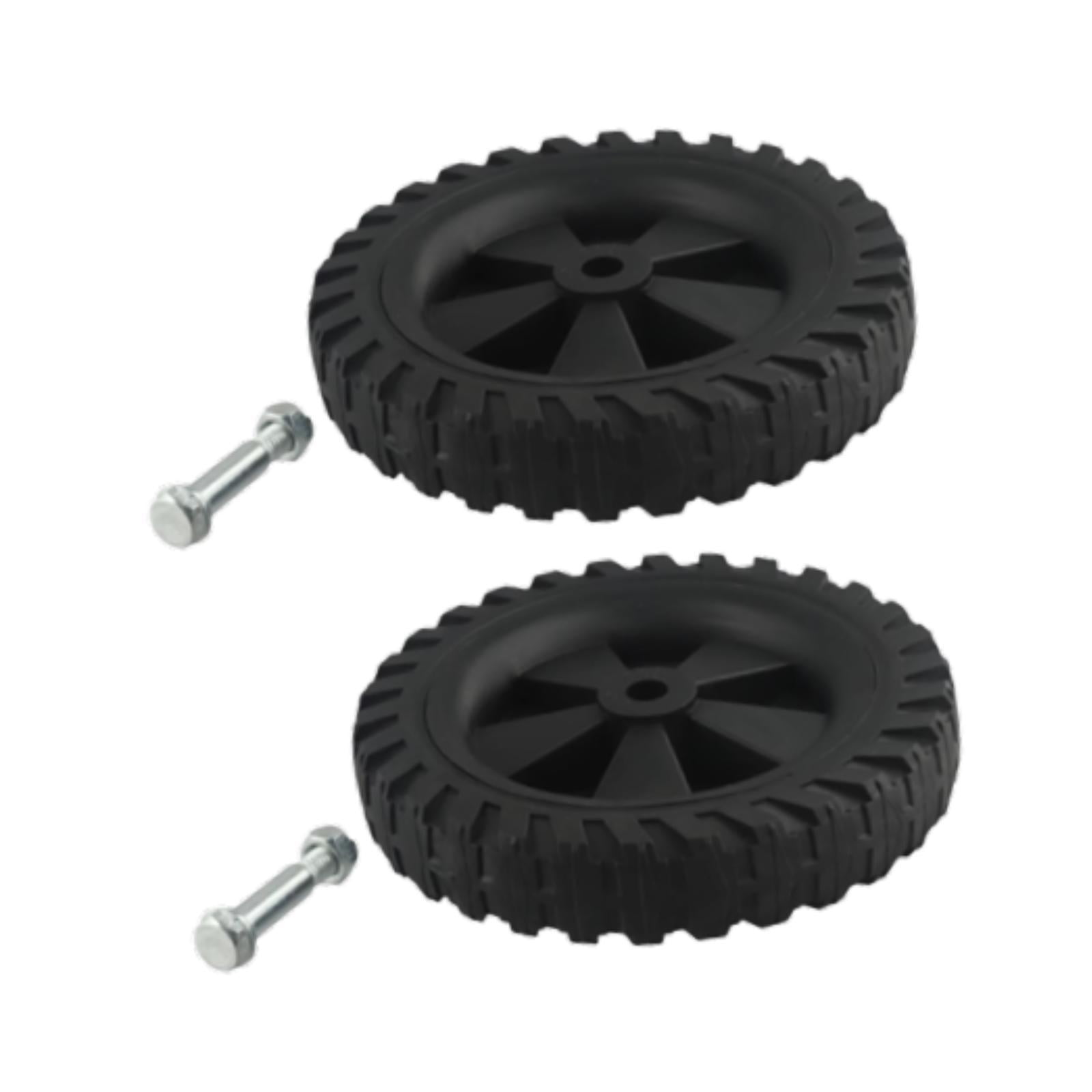 figatia 2x Air Compressor Casters Black Easy Installation Mute Air Compressor Wheels