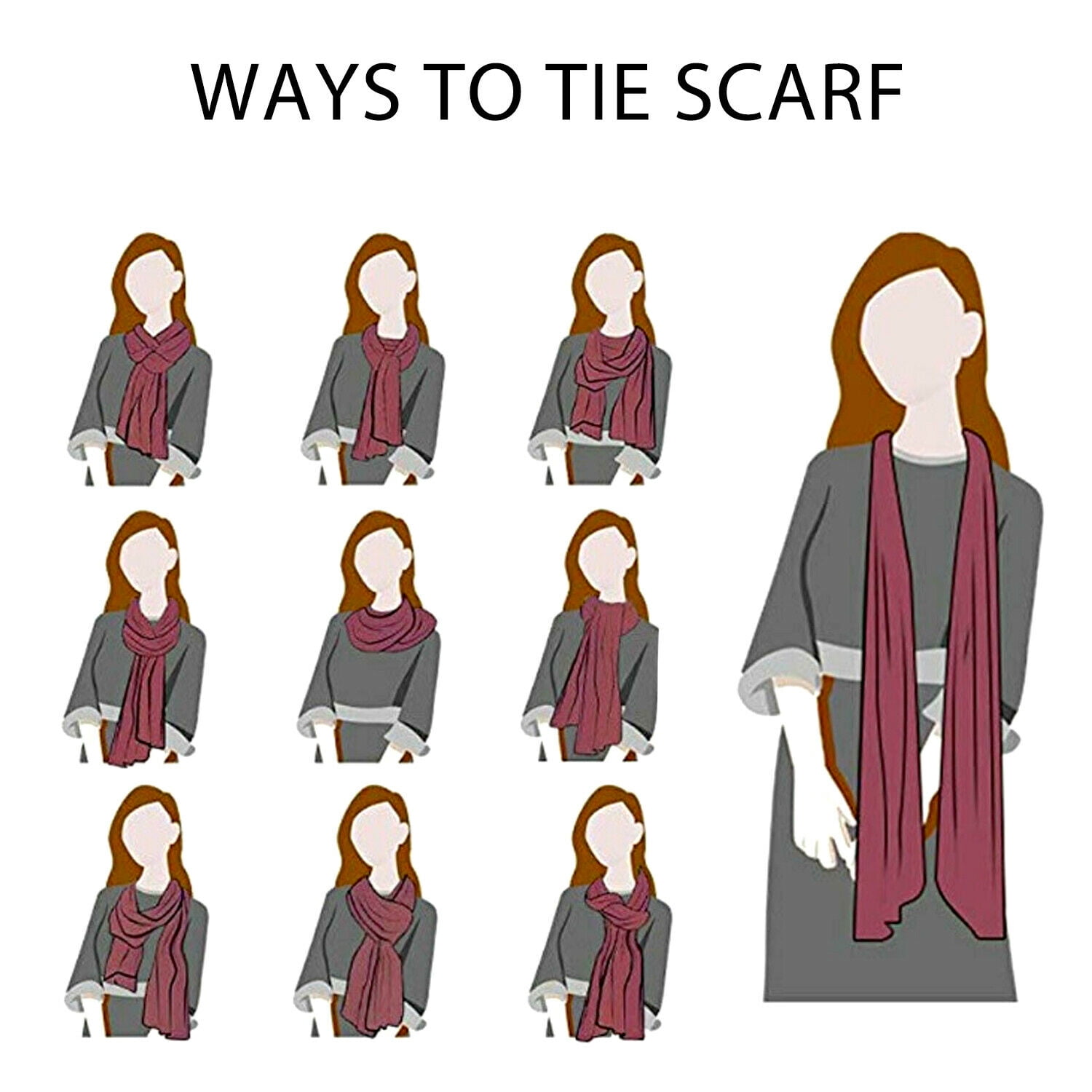 How To Wear A Scarf Step By Step