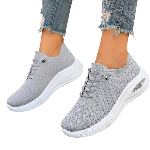 Women's Walking Shoes Lightweight Breathable Knit Mesh Casual Sneakers