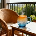 thumbnail image 3 of Sea Glass Wave Mug - 12oz Ocean Theme Cup B, 3 of 7