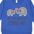 thumbnail image 3 of Inktastic My Godmother Loves Me Toddler Sweatshirt, 3 of 4