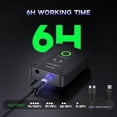 thumbnail image 3 of LEKATO MS-02 Wireless in Ear Monitor System 2.4G Stereo Wireless IEM System with Transmitter Beltpack Receiver Automatic Pairing for Studio Band Rehearsal Live Performance, 3 of 9