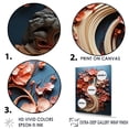 thumbnail image 3 of Designart "Harmonious Coral Toned Trees II" Tree Redwood Floater Framed Wall Art Prints, 3 of 5