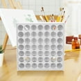 thumbnail image 4 of SENSETH Paint Rack Organizer Wooden Craft Paint Storage Rack DIY 49-slots Paint Bottle Display Shelf, 4 of 9