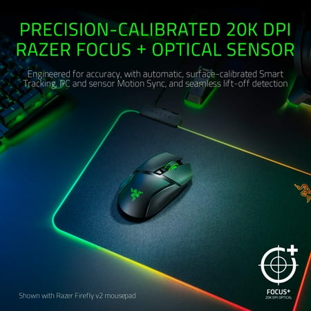Razer - Basilisk Ultimate Wireless Optical  with HyperSpeed Technology and Charging Dock Gaming Mouse - Black