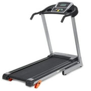 Folding Electric Treadmill Easy Assembly Power Motorized Running Jogging Machine with Air Pressure Bar and Safety lock