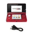 thumbnail image 3 of Restored Nintendo 3DS Game Console, Red (Refurbished), 3 of 5