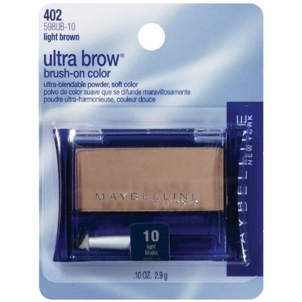 Maybelline New York UltraBrow Brow Powder, Shade 10 Light Brown, 0.1