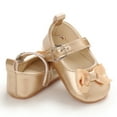 thumbnail image 1 of Faithtur Princess Shoes Girls Solid Color Bowknot Footwear Walking Shoes, 1 of 9