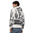 thumbnail image 4 of Uemuo Vintage Cactus Pickup for Men's Fashion Full-zip Hoodies & Sweatshirts with Kangaroo Pocket, Zip-up Hooded Sweatshirt, Moisture Wicking & Breathable-3X-Large, 4 of 5