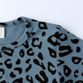 thumbnail image 4 of SonxaHe Infant Girls' Outfits Leopard Print Loose T Shirt Pants Children Nightwear Comfy Soft Home Wear Outfit Set Blue,Sized 12-24 M, 4 of 8