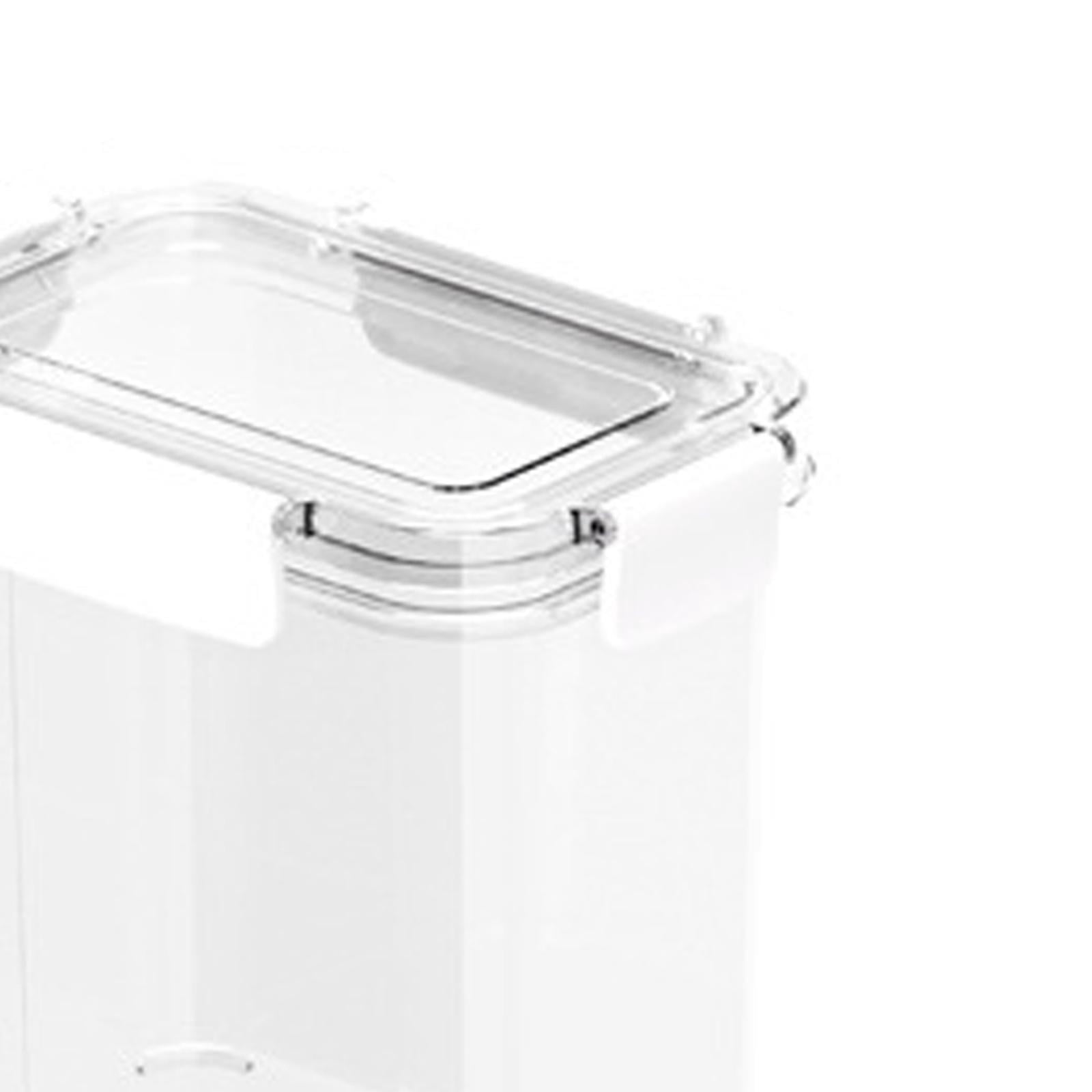 Locking Airtight Food Storage Container with lock Lids Kitchen Organization for Rice 1.1L
