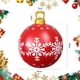 thumbnail image 4 of Bolas navideñas inflables de 60 cm, esferas navideñas gigantes para exteriores, adornos inflables grandes de PVC, adecuados para exteriores, patio, porche, bola navideña gigante (B), 4 of 5