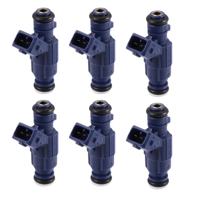 Unique Bargains 6pcs Replacement 0280156014 Fuel Injector for Mercedes-Benz CLK320 3.2L V6 2000-2005