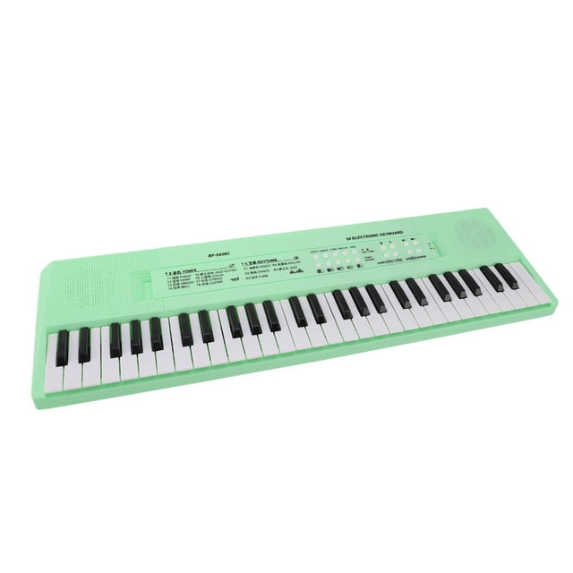 Teclado De Piano Electrónico Multifuncional De 54 Teclas, Con Micrófono Con Cable Para Aprendizaje Y Grabación De Música Para Niños