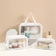 thumbnail image 1 of Bolsas de cosméticos transparentes Bolsa de maquillaje a prueba de agua de PVC Portátil de viaje yeacher  Bolso de Cosméticos, 1 of 7