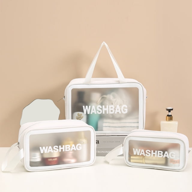 Bolsas de cosméticos transparentes Bolsa de maquillaje a prueba de agua de PVC Portátil de viaje yeacher Bolso de Cosméticos