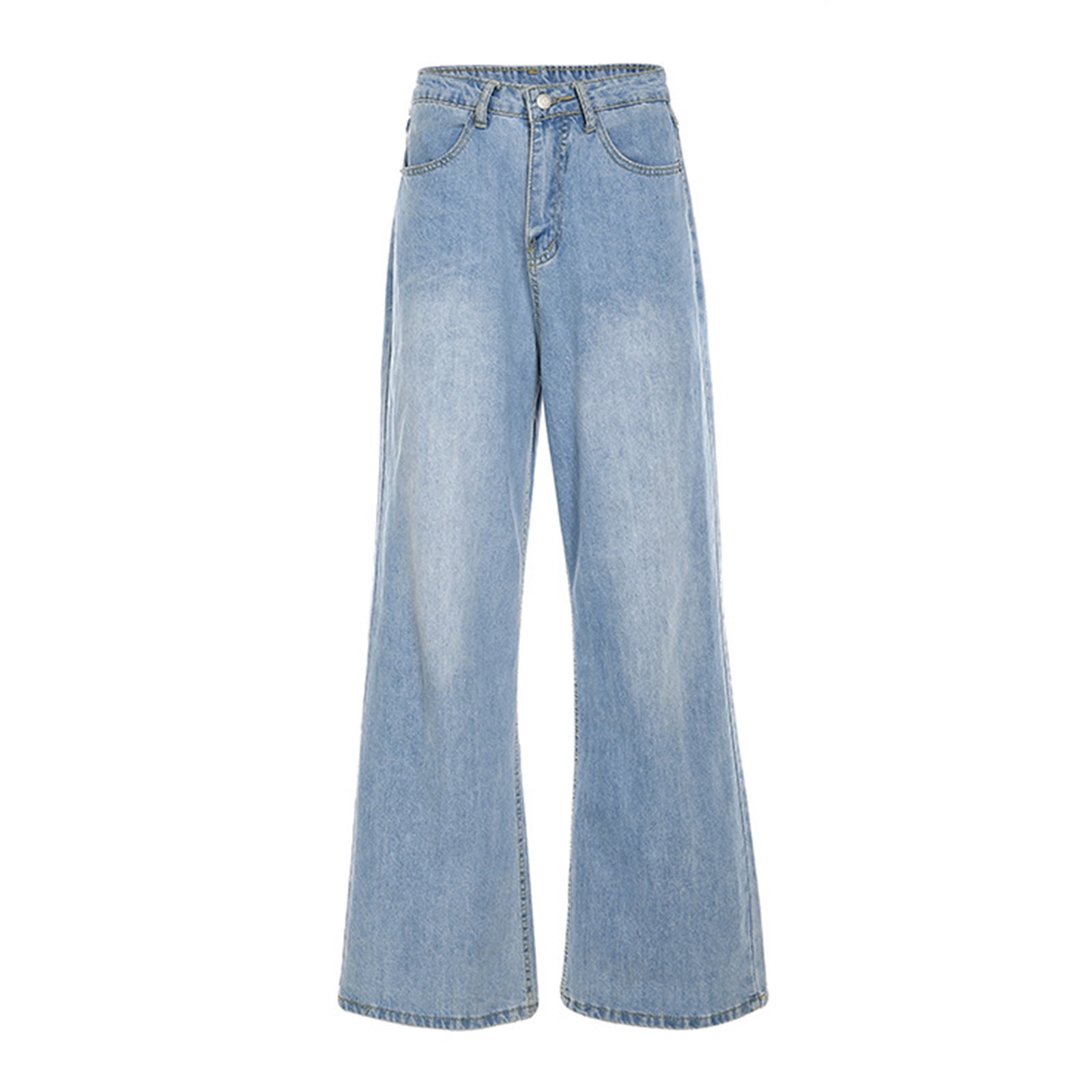 Kmbangi Women Boyfriend Wide Leg Jeans 