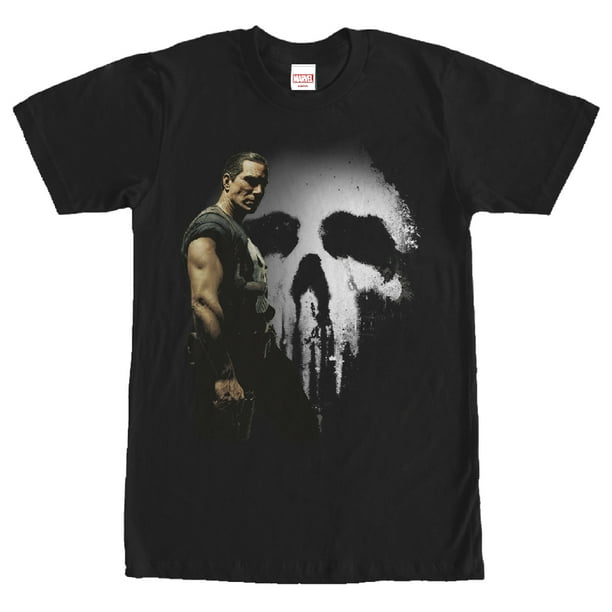 Black punisher t shirt discount