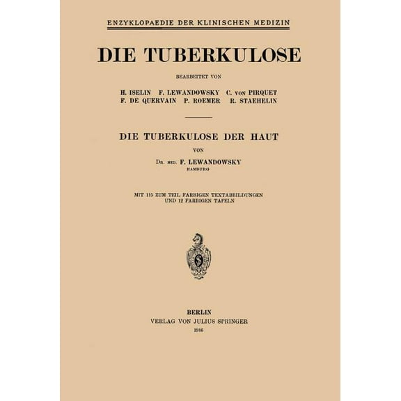 Die Tuberkulose Der Haut, (Paperback)