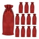 thumbnail image 2 of 12 bolsas de arpillera para botellas con cordón perfecl rojo, 2 of 8