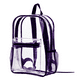 thumbnail image 1 of Mochila Transparente Morada Unisex Escolar y Conciertos, Resistente y Waterproof, con 2 Compartimentos y Bolsillo para Botella, Ligera, Trendy y Fabricada con Materiales Reciclados, 1 of 4