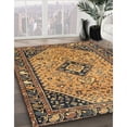 thumbnail image 3 of Ahgly Company Machine Washable Indoor Rectangle Traditional Yellow Area Rugs, 4' x 6', 3 of 7